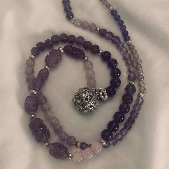 Handmade Mala Prayer Bead Necklace 108 Beads - Picture 10 of 11